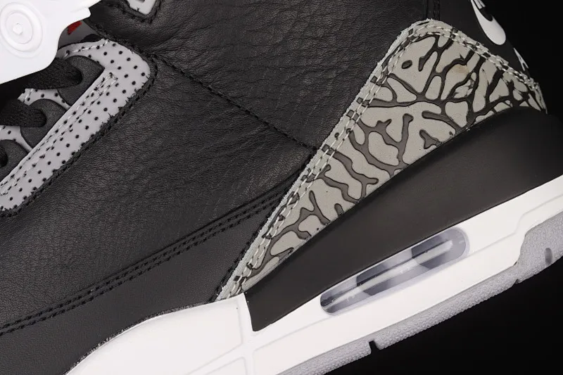 All categories Air Jordan Jordan series basketball shoes Air Jordan 3 J version Air Jordan 3 Retro Black Cement (2018) AJ3 Joe 3 replica black cement 854262-001